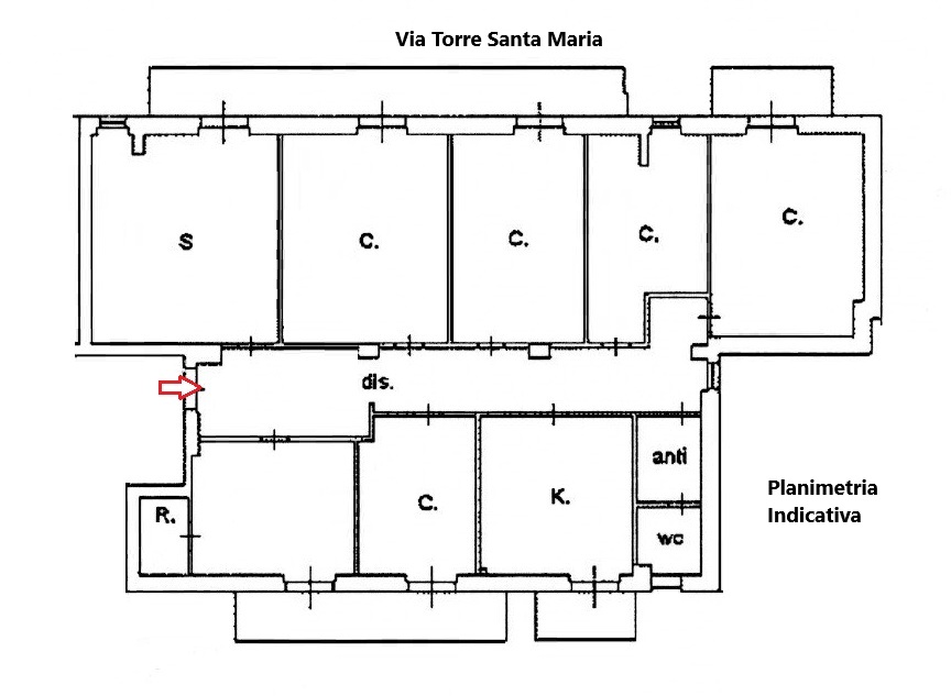 Planimetria Appartamento in Vendita in Via Torre Santa Maria,9 - Manfredonia